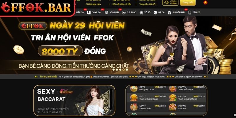 Tổng hợp khuyến mãi FFOK hấp dẫn nhất cho hội viên 
