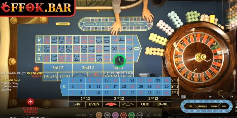 Paroli trong Roulette FFOK online