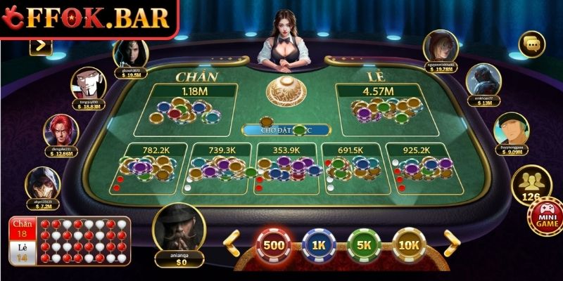 Lựa chọn bàn tham gia Xóc Đĩa online